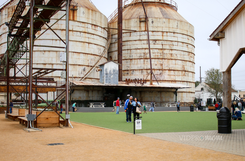 The Silos And Lawn At Magnolia Market In Waco