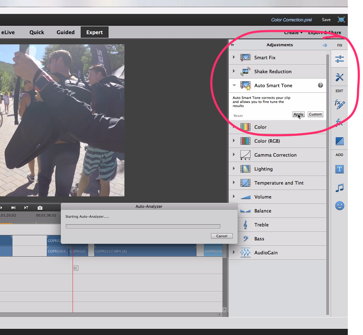 adobe premiere elements 2019 clip video