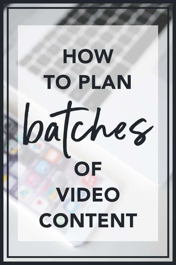 Planning Video Content