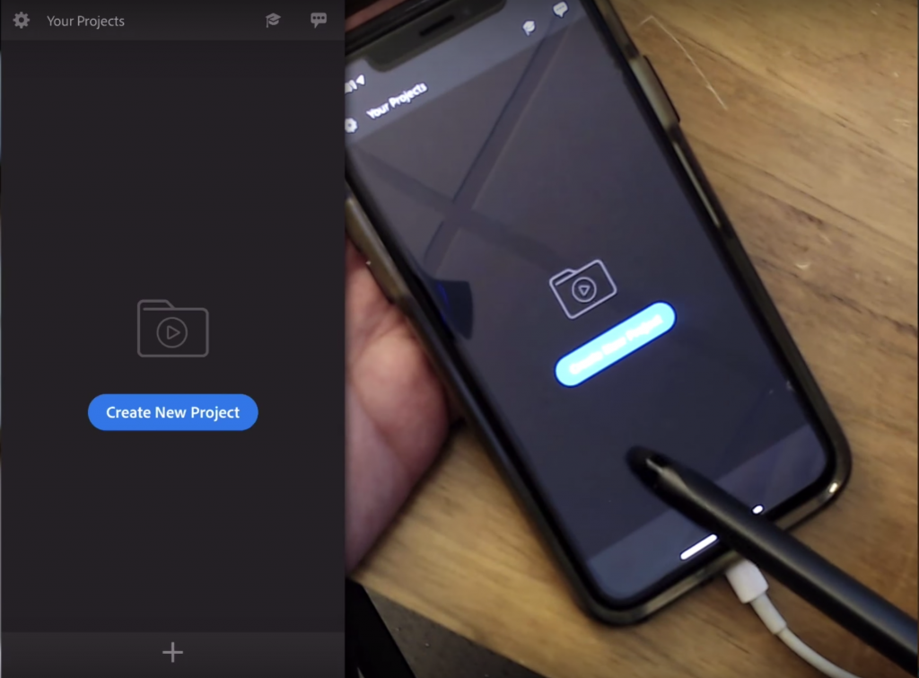 Adobe Premiere Rush Iphone Create Project