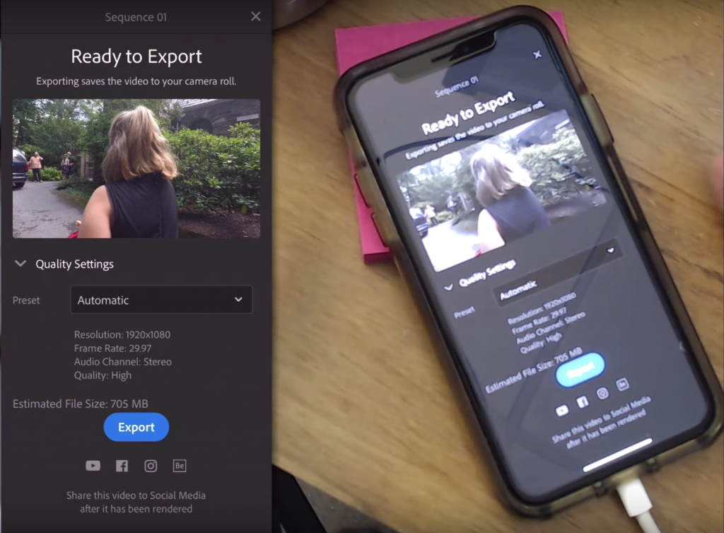 Adobe Premiere Rush Iphone Export