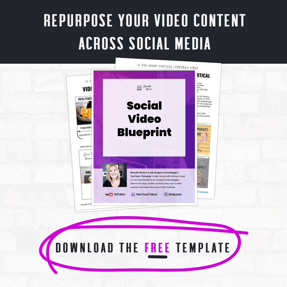 Social Video Blueprint Graphic