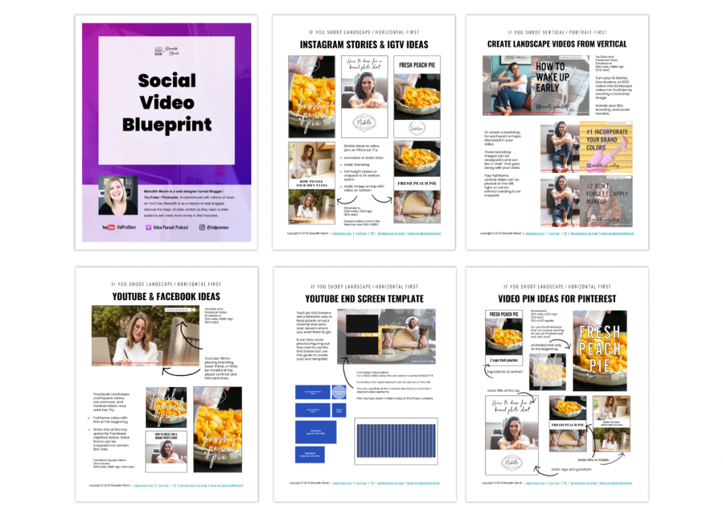 Social Video Blueprint White Wide