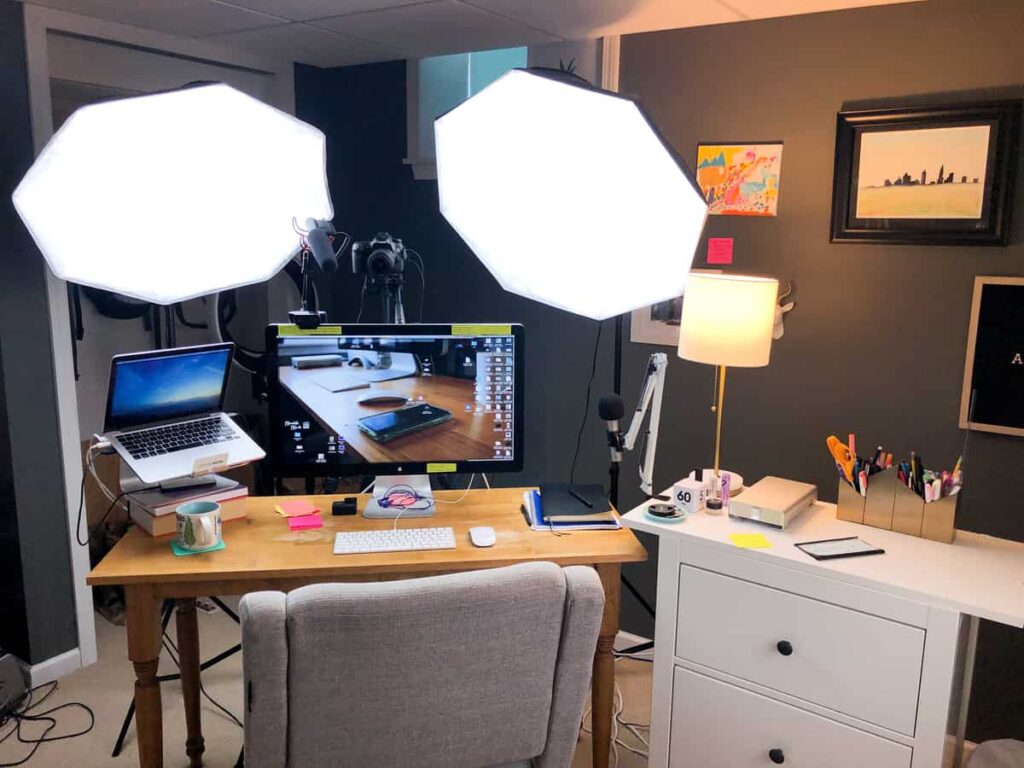 My Youtube Studio Setup At Home Meredith Marsh Vidpromom