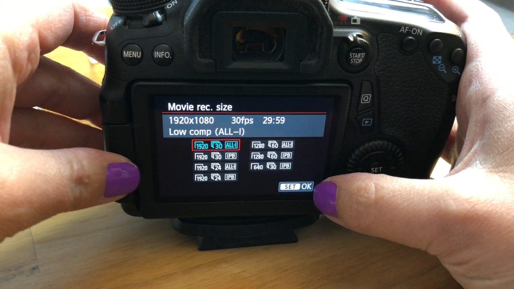 Video Resolution Dslr Video Settings Manual Mode On Canon 70d