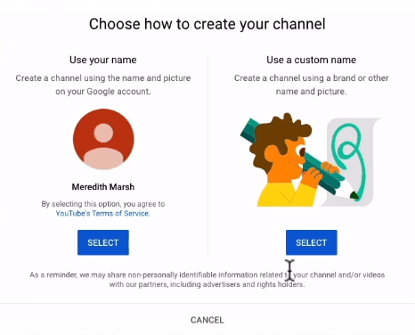 Choosing how to create your channel