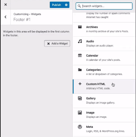 Customizing your WordPress widgets