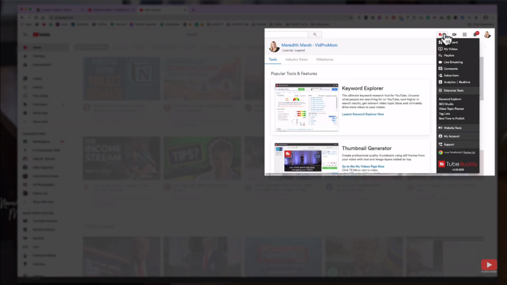 TubeBuddy SEO Optimization with Keyword Explorer
