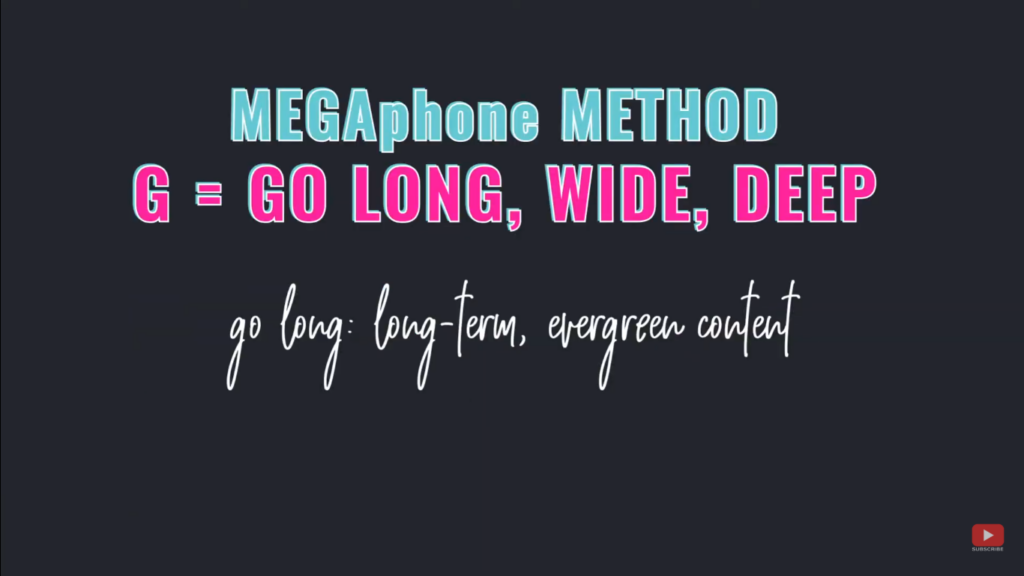 Grow Your Audience Fast using the MEGAphone Method - G = go long