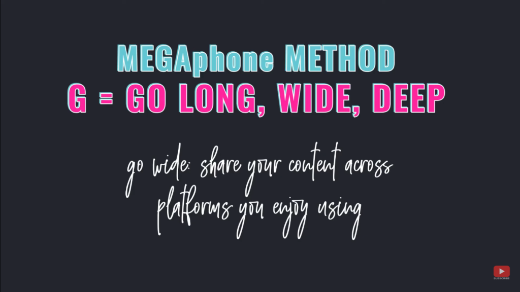 Grow Your Audience Fast using the MEGAphone Method - G = go wide