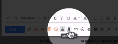 Add an attachment in Gmail