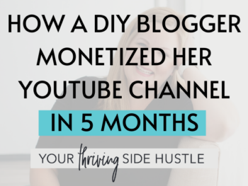 How A Diy Blogger Monetized On Youtube In 5 Months Featured 2