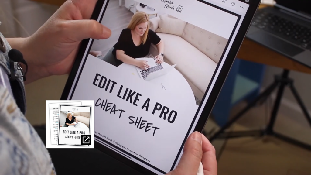 Get my "Edit like a pro" cheat sheet for more video editing tips