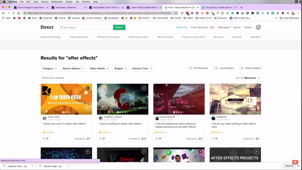 Fiverr is an alternative if you don't want to learn after effects