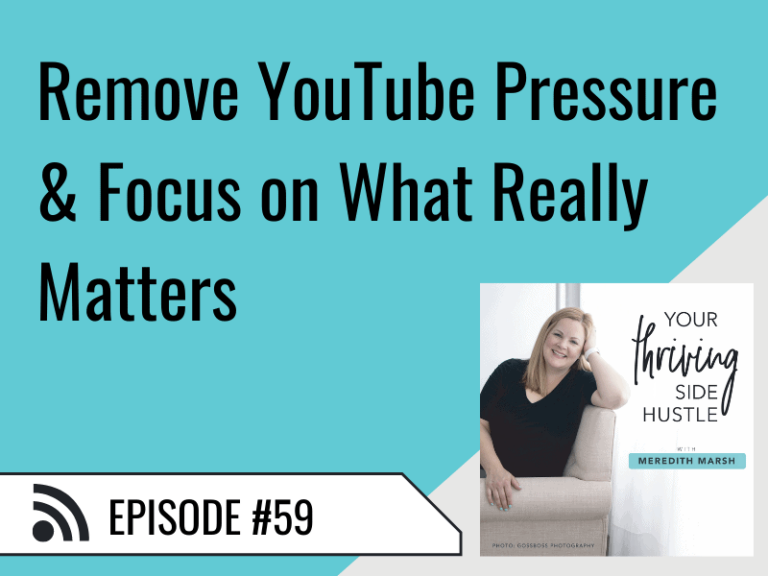 Remove YouTube Pressure & Focus on What Really Matters