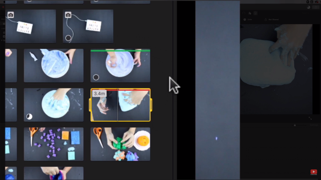 marking favorites on iMovie