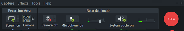 Camtasia recording for Windows