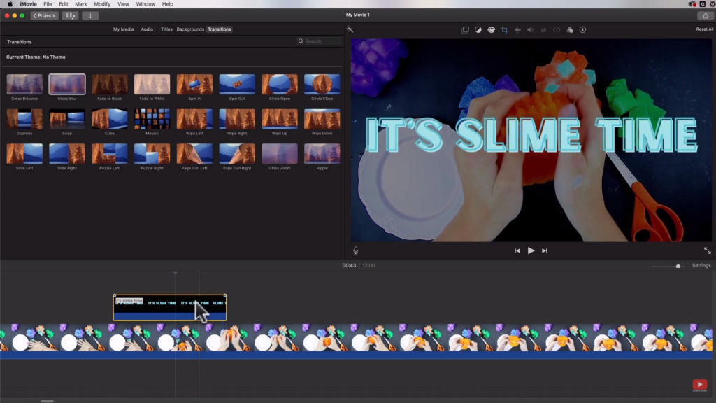 iMovie Title Screens