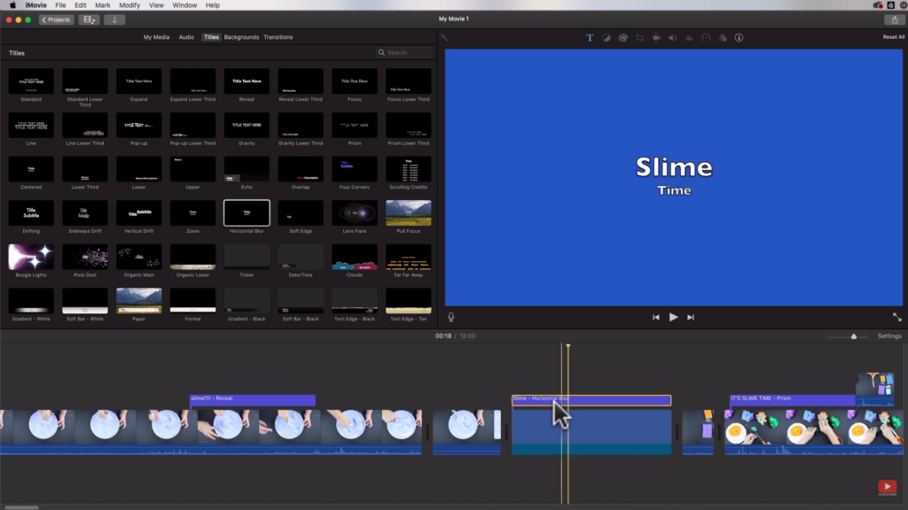 how to change the background in imovie