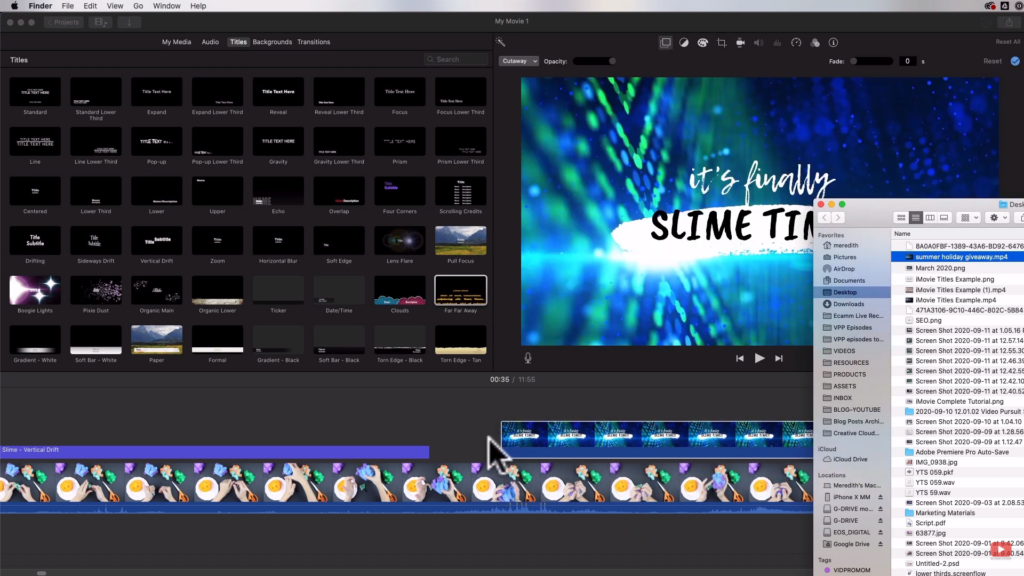 adding your title screen to iMovie