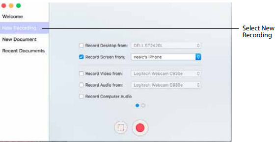 how to record yourself on mac laptop