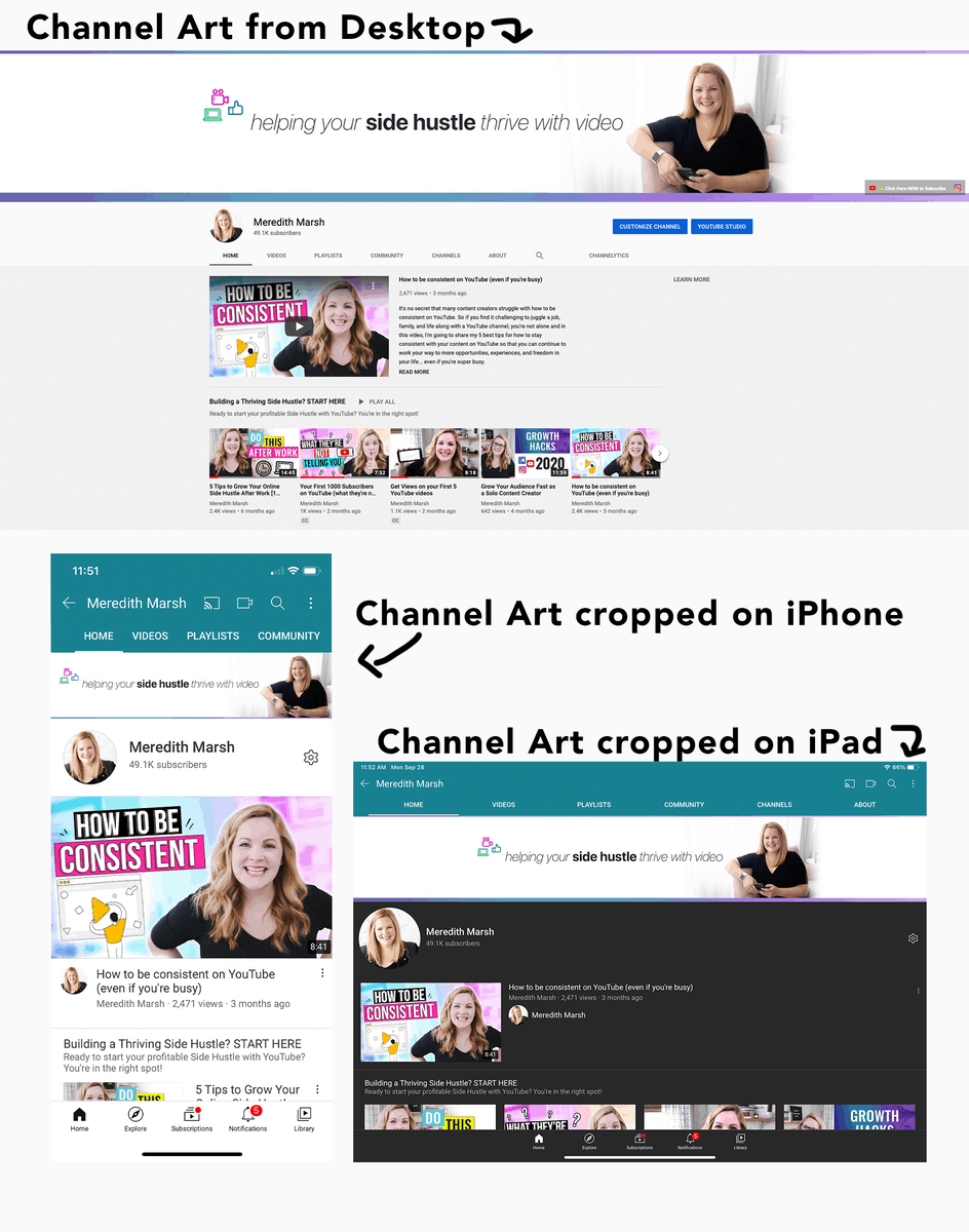 YouTube Channel Art Ultimate Guide – Meredith Marsh