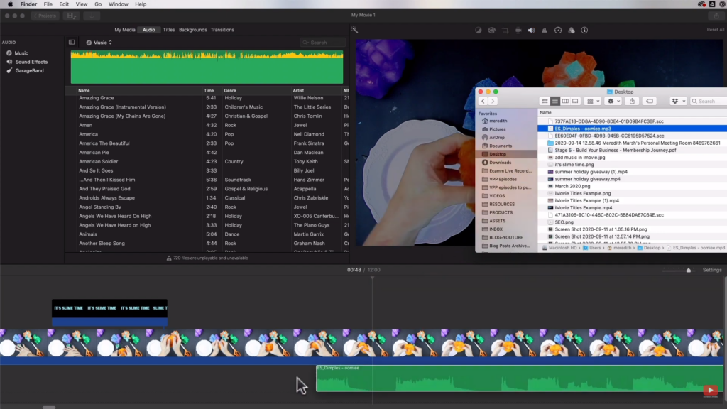 how to add music to imovie on mac from youtube