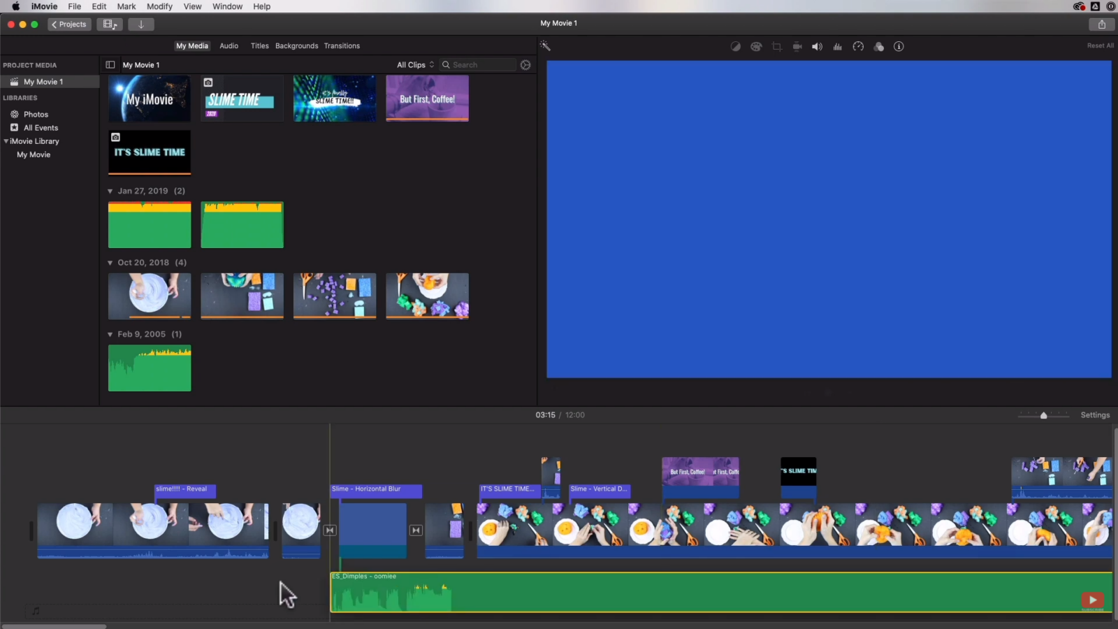 how to add background music in imovie ios
