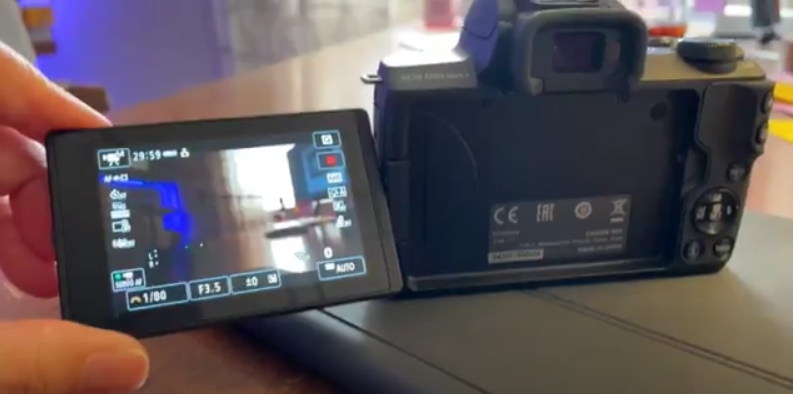 When I'm recording a video where I'm talking directly to the camera, I really do prefer the fully articulating touch screen on the m50 vs the flip-up screen on the M6 which gets in the way of the mic stuff. Also, the M6 Mark ii doesn't have the record button on the screen like the M50 Mark ii.