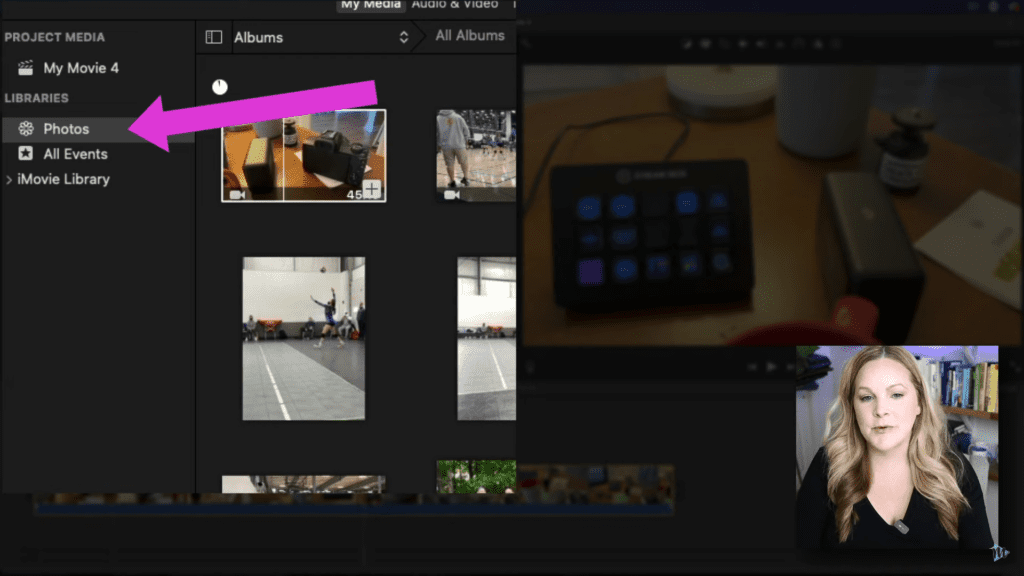 uploading clips from Photos app to iMovie