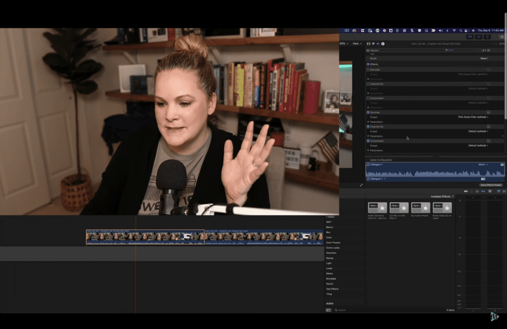 My video editor settings preset in Final Cut Pro