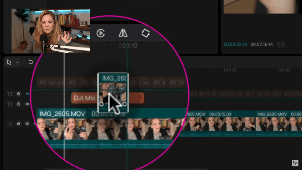 add b-roll to timeline