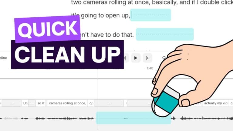 Descript is so efficient for editing videos quickly, and the remove silence features are one of the main reasons why. Sometimes your audio gets clips, needs adjusting, but mostly removing silence and dead space in Descript is quick and easy!